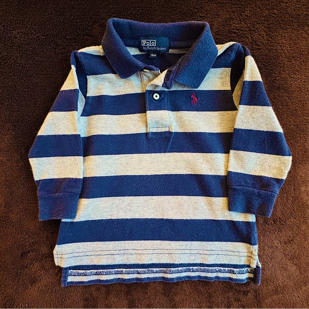 Ralph Lauren Cotton mesh long sleeve Rugby Shirt